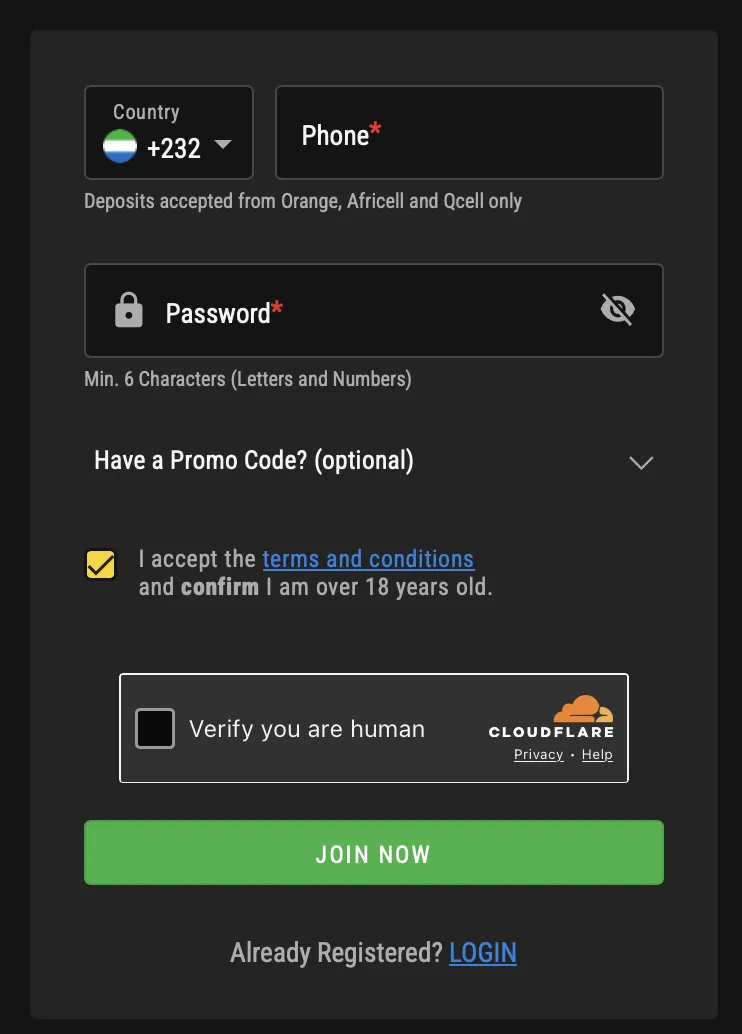 Age Restrictions (18+ Policy)
