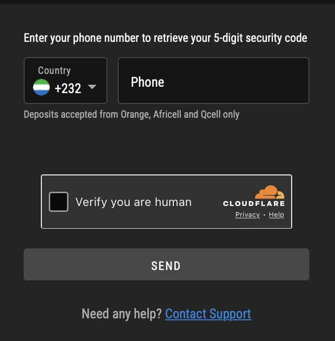 Email/Phone Errors