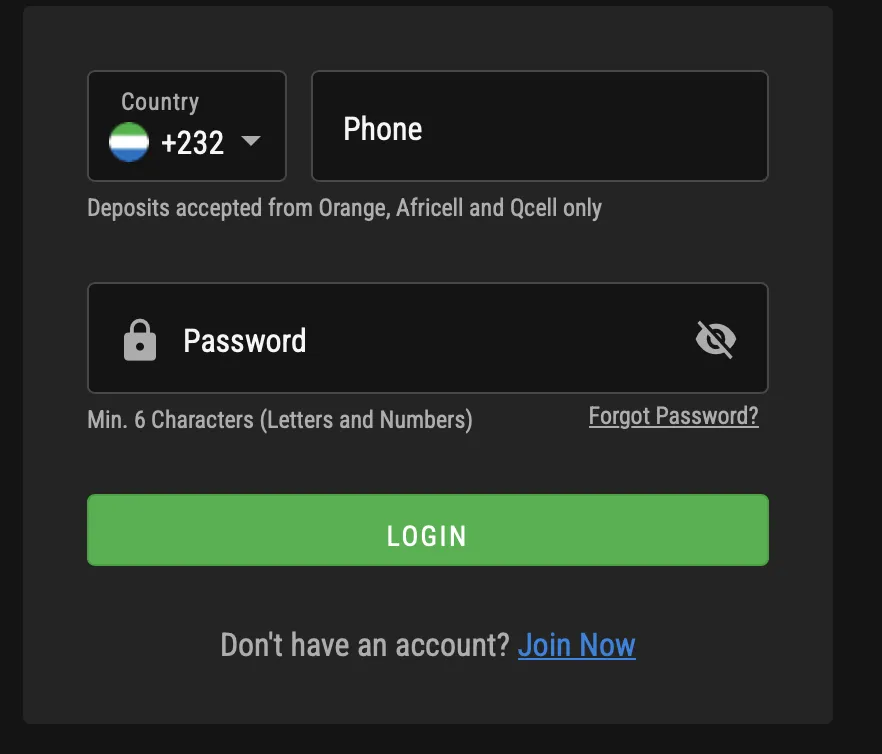Mobile Login Steps